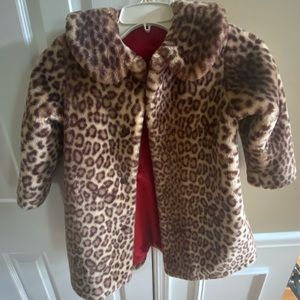 American Girl Leopard winter coat